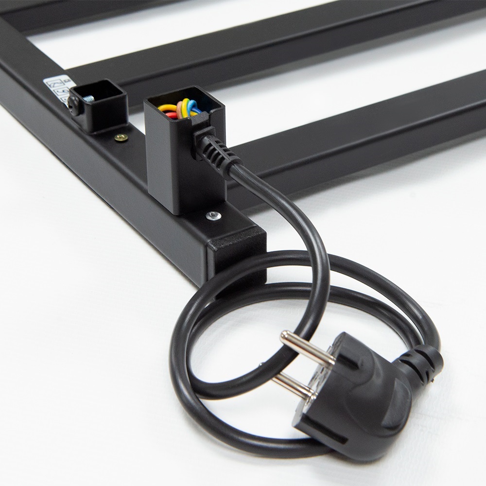 Полотенцесушитель Пэк сп 20 кв П 80х50 черный ВГП