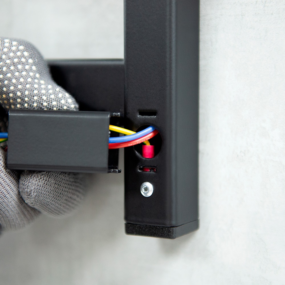 Полотенцесушитель Пэк сп 20 кв П 80х50 черный ВГП